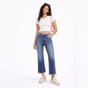 J Brand Julia High Rise Flare Crop Jean In Wonderland cowgirl Western Size 29